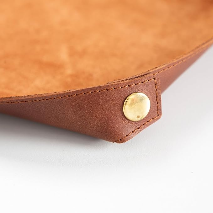Node Leather - Genuine Leather Desk Mat, Desk Organizer & Cup Coaster - Leather - Image 5