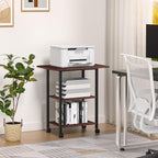 Lerliuo 3-Tier Printer Stand, Industrial Mobile Printer Table - Image 7