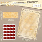 TaoBary 160 Pcs Stationery Paper Set 50 Double Sided Stationery Papers - Image 4