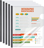 5 Pack Report Covers with Sliding Bar by Unknown