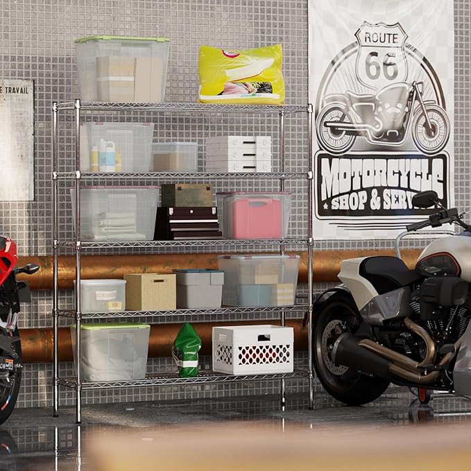 Regal Altair 14" Deep x 54" Wide x 64" Height Wire Shelving Kit | 5-Tier | NSF - Image 5