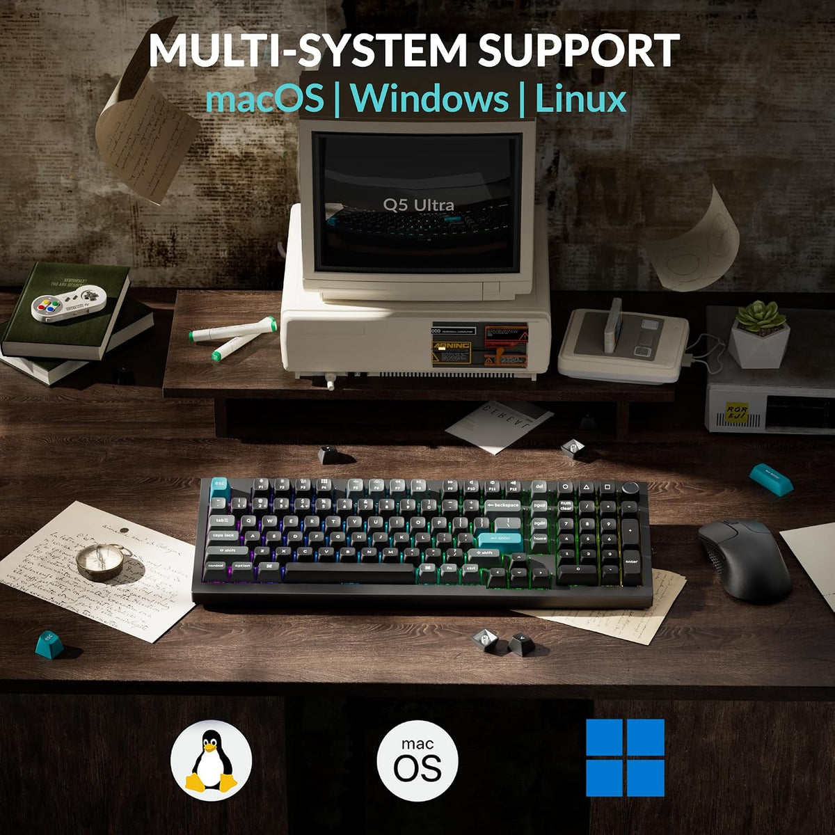 Keychron Q5 Ultra 8K Polling Rate Wireless Custom Mechanical Keyboard