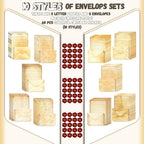 TaoBary 160 Pcs Stationery Paper Set 50 Double Sided Stationery Papers - Image 5