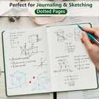 PERCUN Dotted Journal Notebook for Men & Women, 160 Pages Dot Grid notebook for - Image 3
