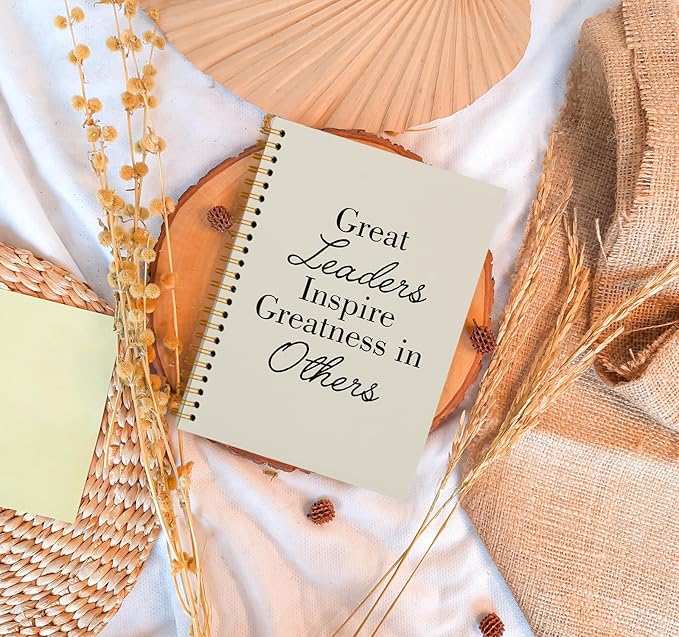 OXW Beige Notebooks for Work, Employee Appreciation Gifts, Leadership Gifts - Image 2