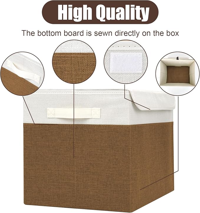 Large 17" 42 Quarts Collapsible Stackable Storage Bins - Image 5
