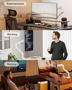 monTEK Heavy-Duty Monitor Arm for 17-57" Ultrawide Curved Screen, Supports up - Image 8