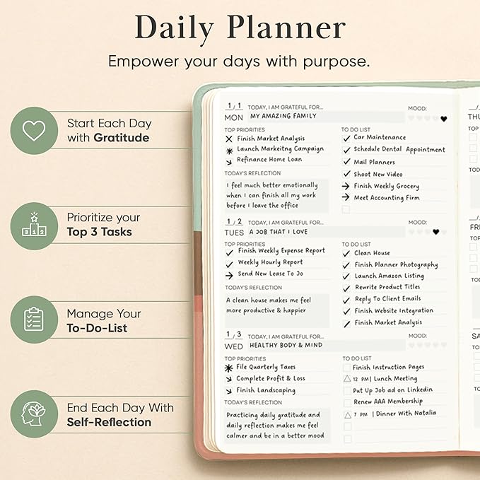2026 Planner, Daily Journal & Gratitude Journal All-In-One - Image 3