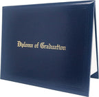GraduationMall 11"x14" Imprinted Padded Diploma Cover Certificate Holder Navy by GraduationMall%C2%AE