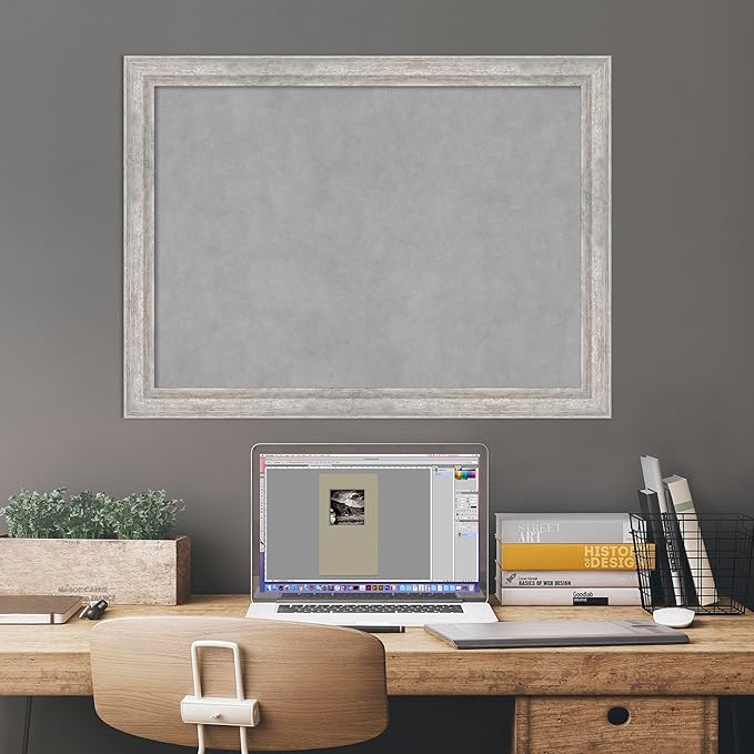 Amanti Art Silver Framed Magnetic Board 23x31 Medium Vision Board - Image 6