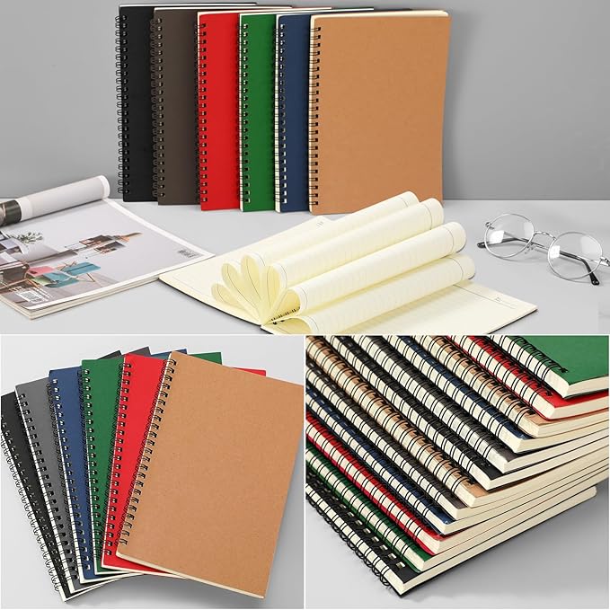 Leelosp 12 Pack Small Spiral Notebook A5 Lined College Ruled Spiral Journal - Image 5