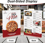 4-Pack Acrylic Sign Holder, 8.5 x 11 Inch Vertical T Shape Table Display Stand - Image 2
