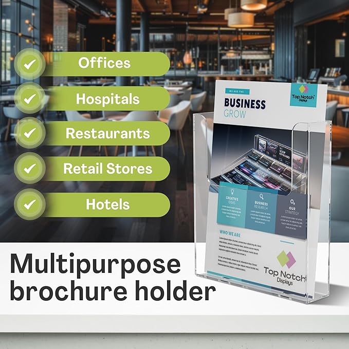 Top Notch Displays Acrylic Brochure Holder - Image 3