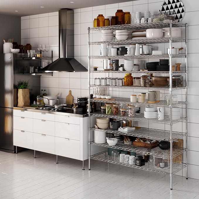 Regal Altair 21" Deep x 54" Wide x 86" Height Wire Shelving Kit | 10-Tier | NSF - Image 6