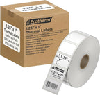 1.25" x 1" Thermal Labels | 4 Rolls | 5520 Labels | fits Zebra, Offnova Thermal by EcothermProducts