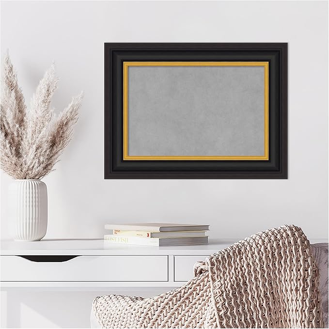 Amanti Art Black Framed Magnetic Board 18x24 Small Vision Board - Image 7