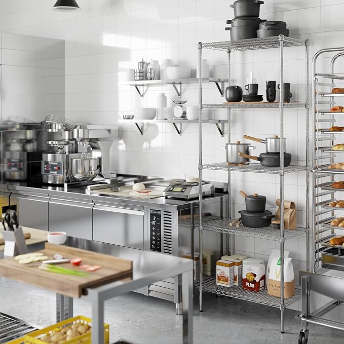 Regal Altair 18" Deep x 30" Wide x 86" Height Wire Shelving Kit | 5-Tier | NSF - Image 7