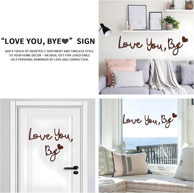 Home Decor Large Brown Love You Bye Wood Sign Boho Decor Wall Decor Express - Image 6