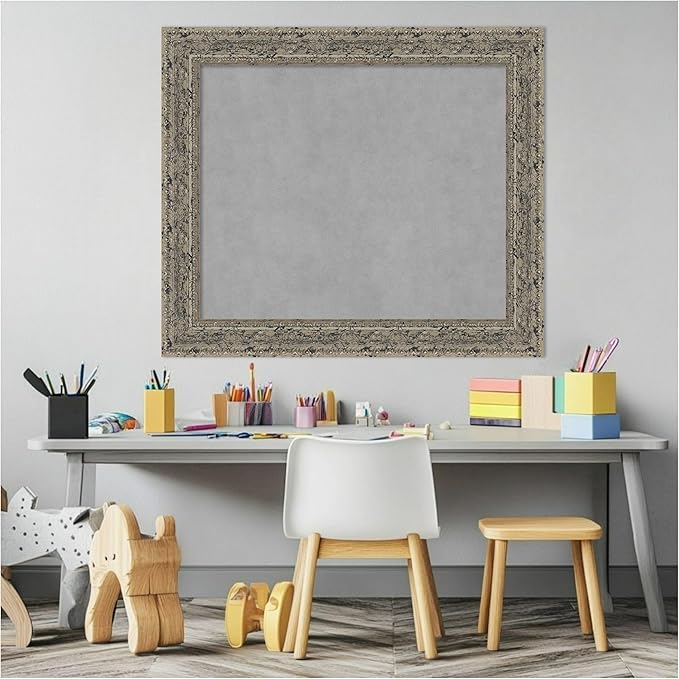 Amanti Art Silver Framed Magnetic Board 25x29 Medium Vision Board - Image 5