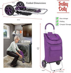 dbest products Trolley Dolly Purple Foldable Shopping cart - Image 5