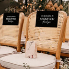 ChissNook Reserved Seating Chair Signs, This Row Is Reserved Pew Cloths Seating - Image 5