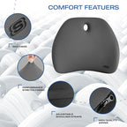 Skechers Lumbar Support Pillow for Office Chair, Memory Foam Lumbar Pillow - Image 3