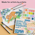 ARTISTRO 24 Pastel Acrylic Paint Markers - Image 4