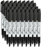Buecs Black Dry Erase Markers, Chisel tip, Dry-Erase Boards, School Office by Buecs