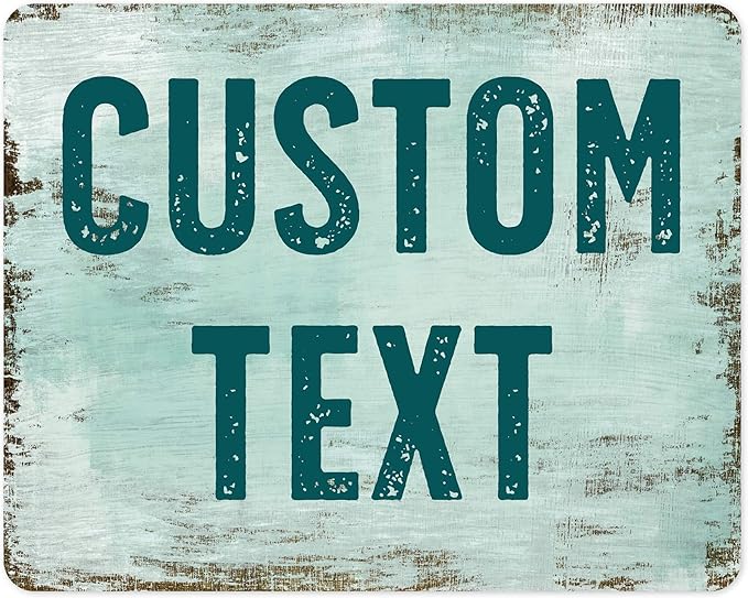 Custom Sign, Custom Street Sign, 11 Font Colors, 13 Font Styles, 4 Hole Options by MySignCenter