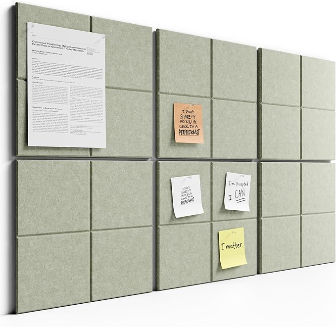 Bumusty Large Cork Board Alternative-36 x24 Felt Bulletin Board Tiles, by Bumusty