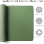 Aothia Leather Desk Pad Protector, Office Desk Mat, Large Mouse Pad, Laptop - Image 5