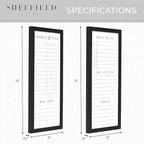 Sheffield Home Set of Two Family Planner Dry Erase Boards Featuring, Chore Chart - Image 3
