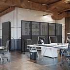 Folding Room Partition, Freestanding Privacy Divider, Portable Office Divider - Image 7