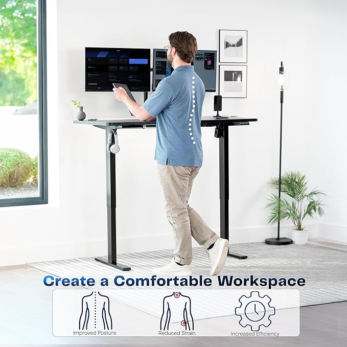 VIVO Electric 55 x 28 in Standing Desk, Memory Height Adjustment, 1B Series - Image 4