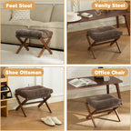 baveke foldable ottoman foot rest for chair, small, side view