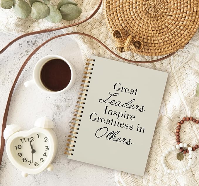OXW Beige Notebooks for Work, Employee Appreciation Gifts, Leadership Gifts - Image 3