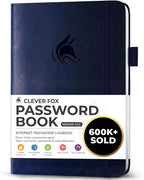 Clever Fox Password Book with alphabetical tabs. Internet Address Organizer by CleverFox