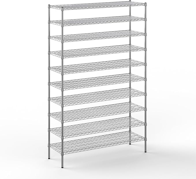 Regal Altair 18" Deep x 54" Wide x 86" Height Wire Shelving Kit | 10-Tier | NSF by Regal+Altair