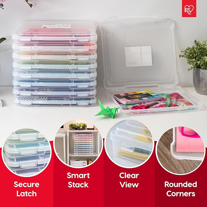 IRIS USA Board Game Storage Craft Organizer Box - Image 3