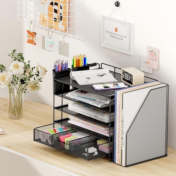OPNICE Desk Organizer, 5-Tier Paper File Organizer - Image 6