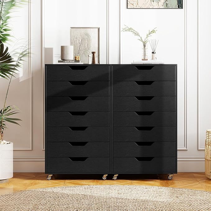 Giantex 7-Drawer Storage Cabinet, Mobile File Organizer - Image 9