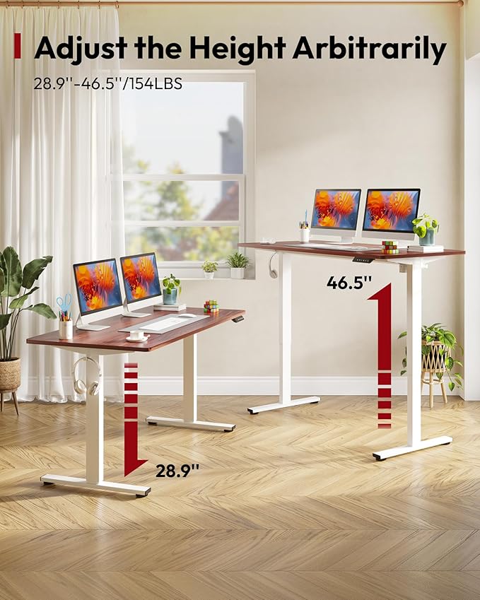 SANODESK Electric Standing Desk 60 x 24 Inches Whole-Piece Desktop Height - Image 8