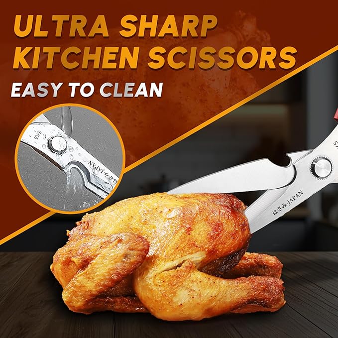 HUUSK Kitchen Scissors Set Red - Image 2