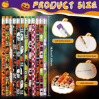 JULMELON 72PCS Halloween Party Favors Set, Wooden Pencils - Image 3