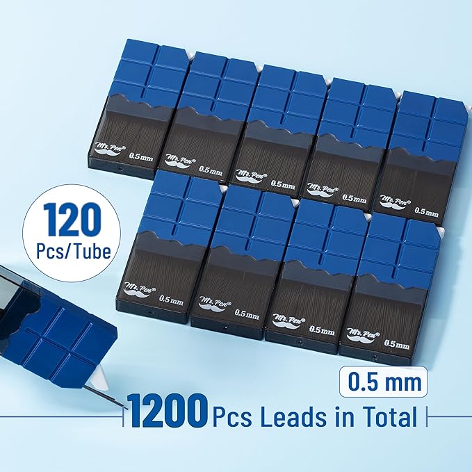 Mr. Pen- 0.5 Lead Refills, 10 Pack, 0.5 Lead Refill, 0.5 Mechanical Pencil 0.5 - Image 2