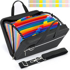 SEEKIND PU Leather Accordian File Organizer 26 Pockets, Expanding File Folder by SEEKIND%2C+Professional+Office+Products+Supplier.