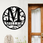 Personalized Metal Name Signs, Split Letter Monogram Wall Decor, Custom Last - Image 3