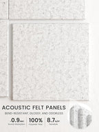 Bumusty Large Felt Bulletin Board 48" x 36" Cork Board Alternative - Image 3