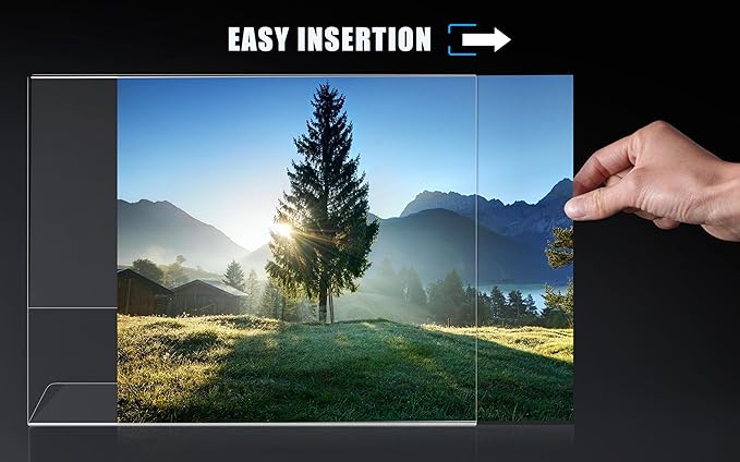 xydstay 6pack Acrylic Sign Holder Horizontal, 8.5x11 - Image 5