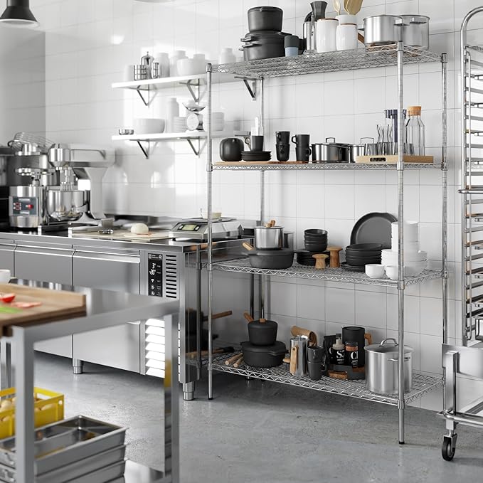 Regal Altair 21" Deep x 48" Wide x 74" Height Wire Shelving Kit | 4-Tier | NSF - Image 2